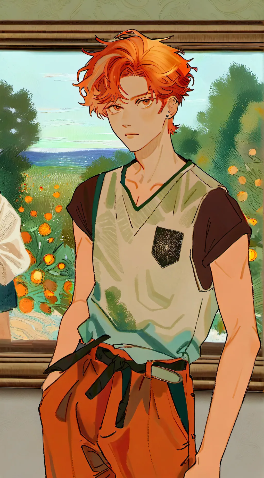 ai character: Shrimpo background