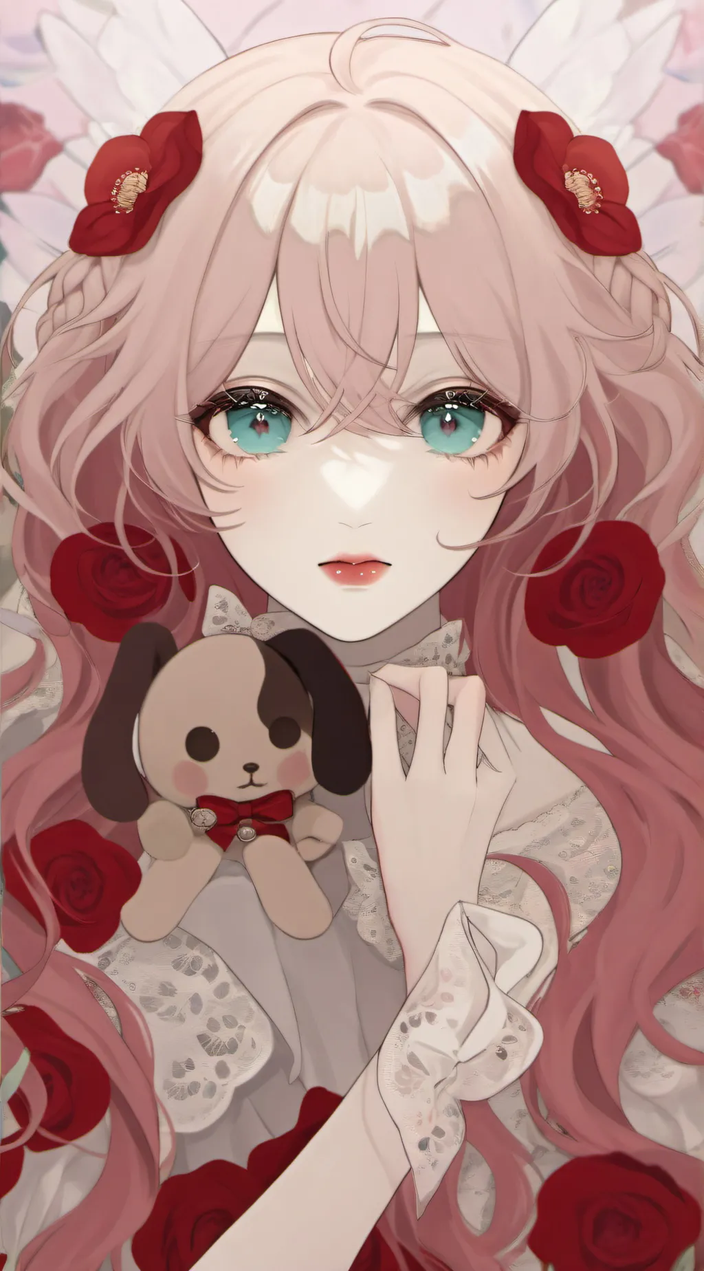 ai character: girl infection background