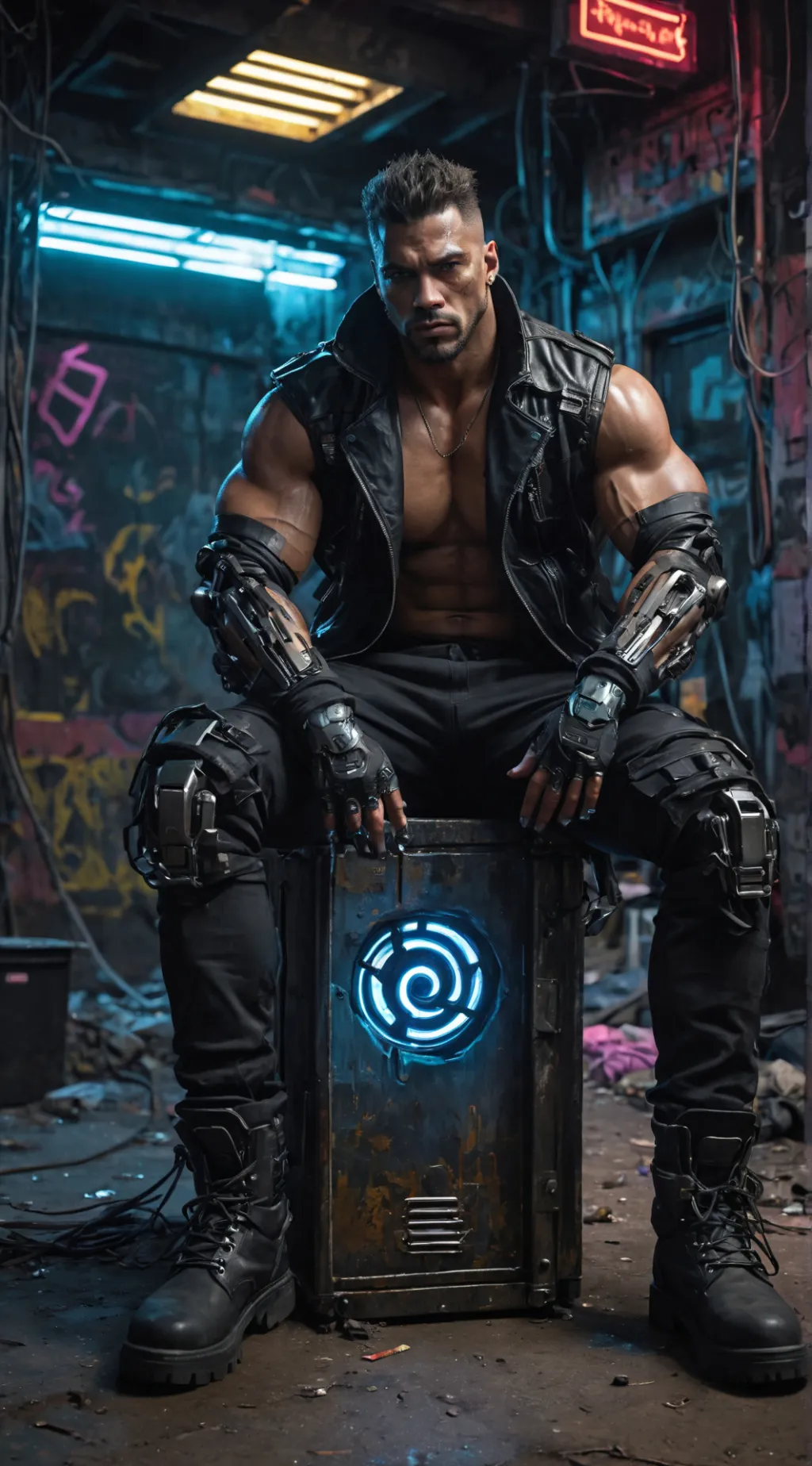 ai character: Rack background