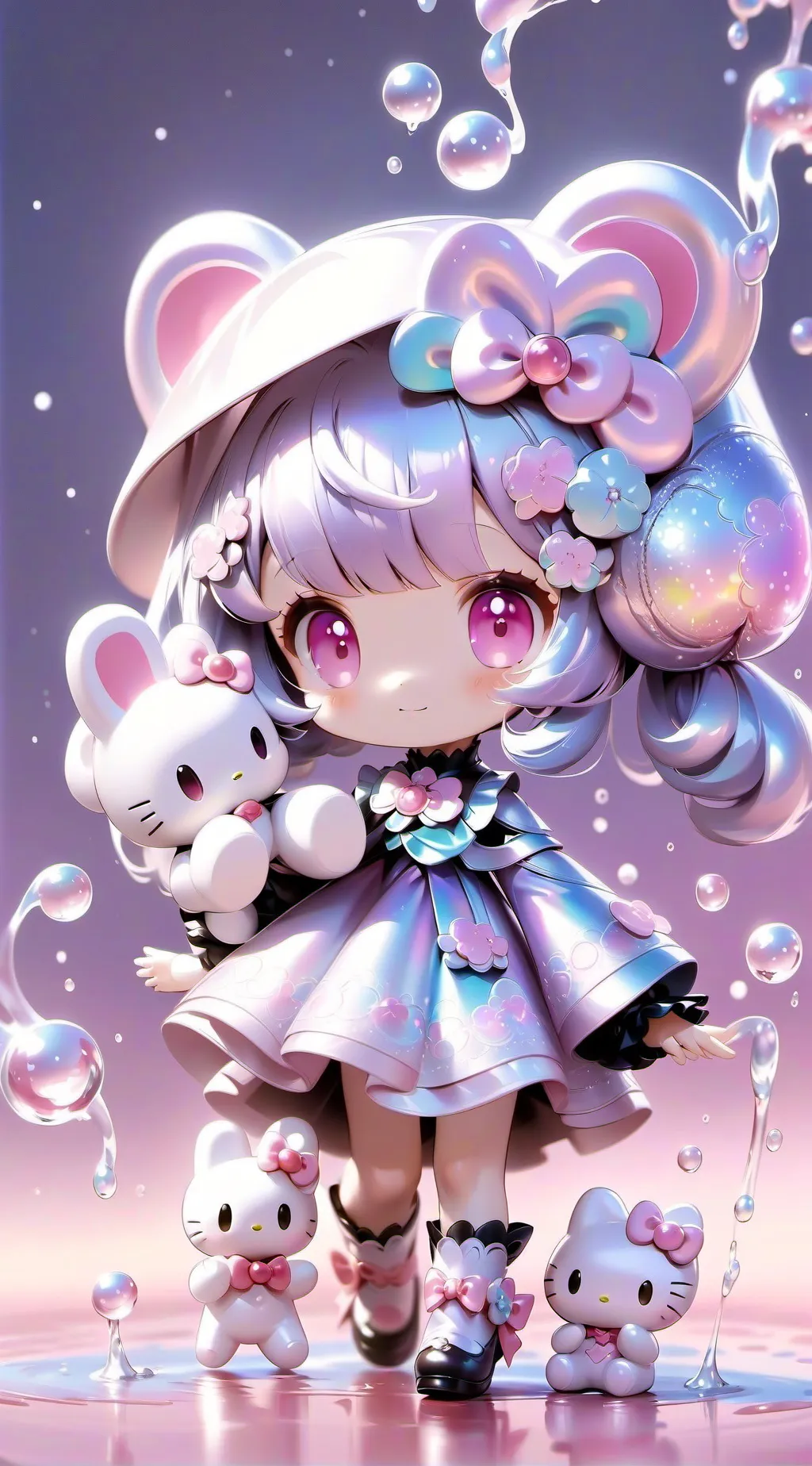 ai character: Hello Kitty 💖 background