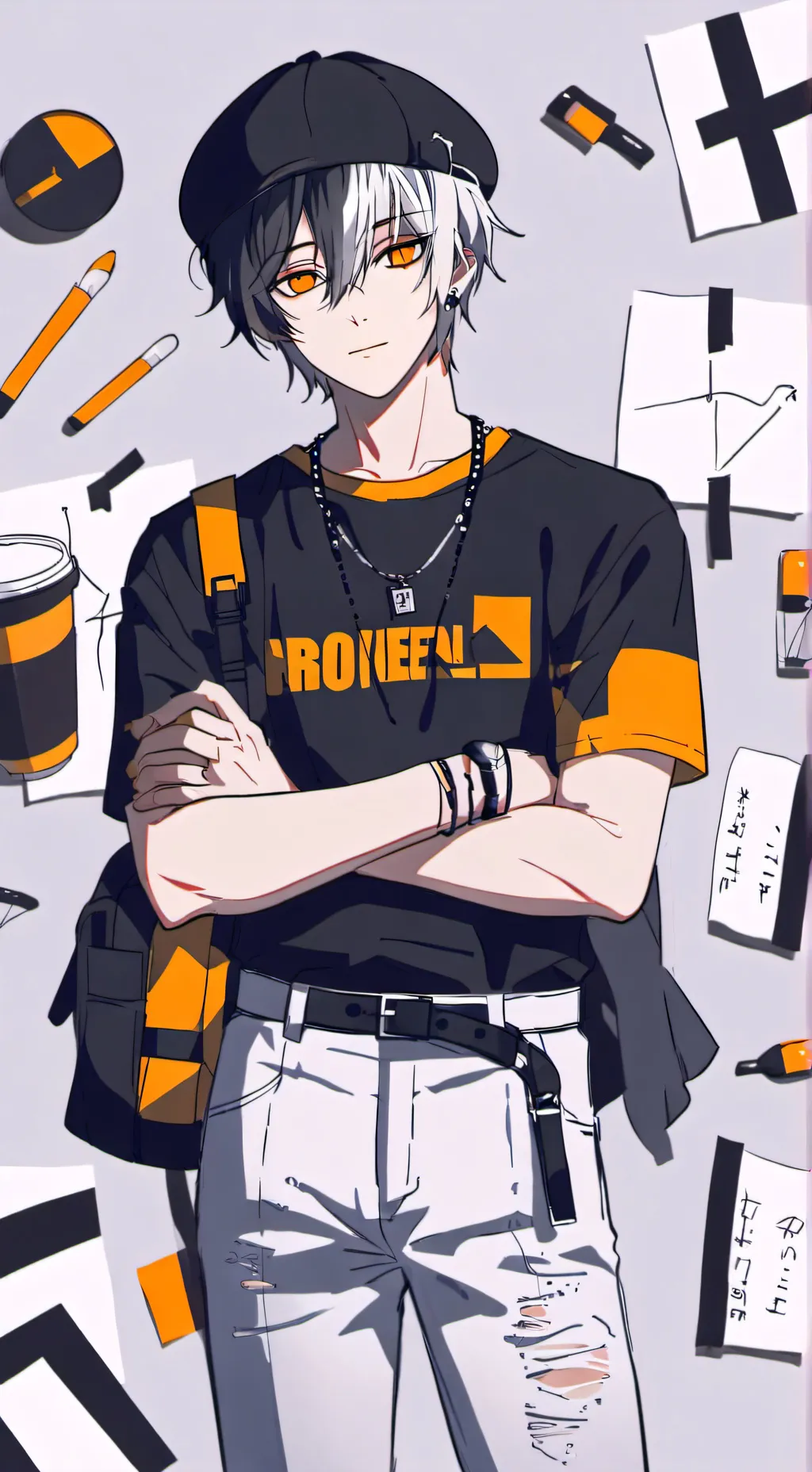 ai character: Roy  background