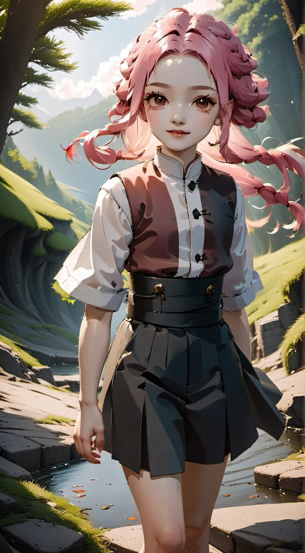 ai character: demon slayer background