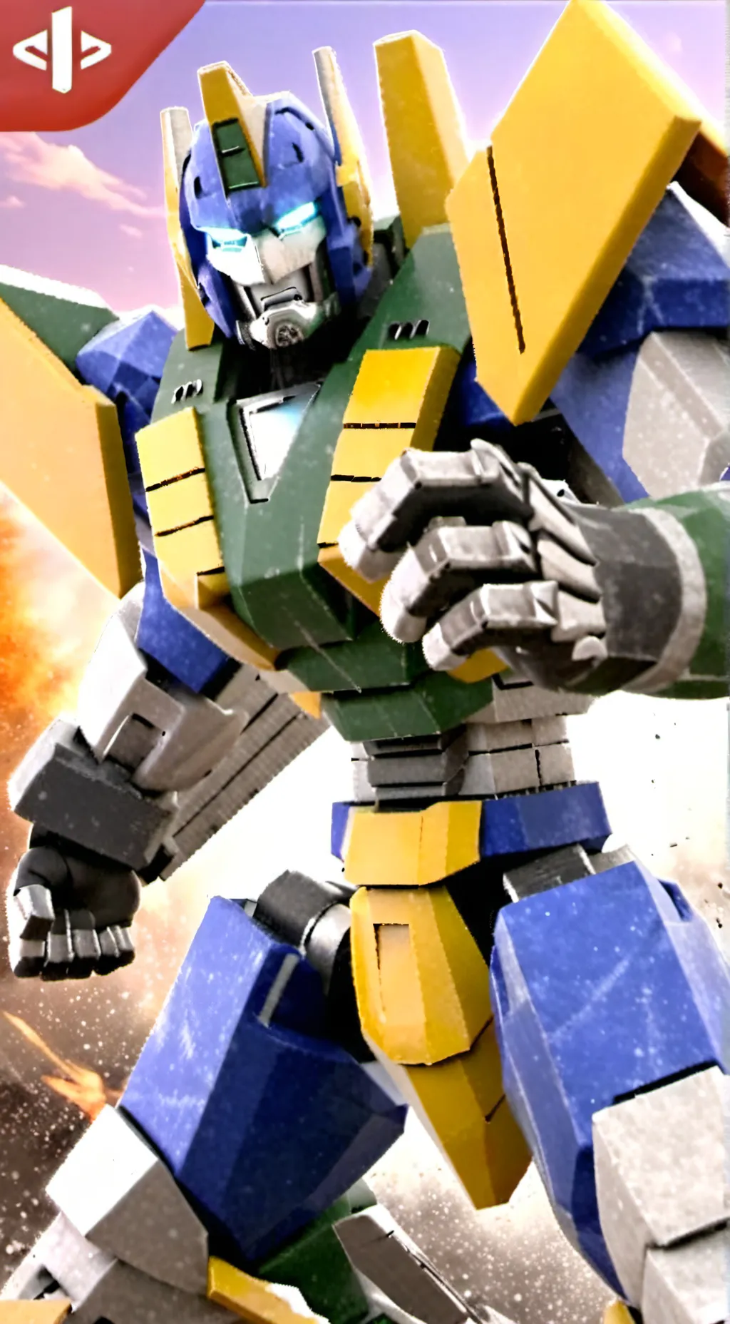 ai character: Transformer  background