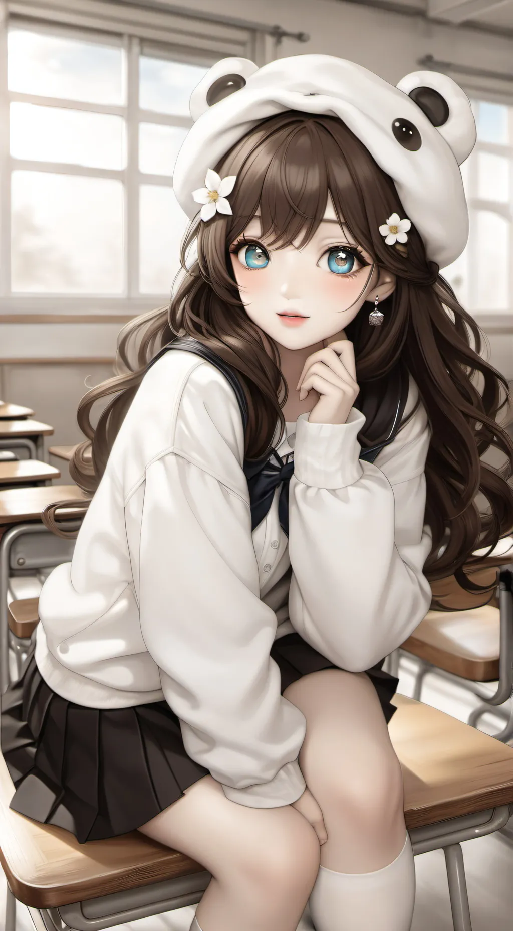 ai character: Sandy background