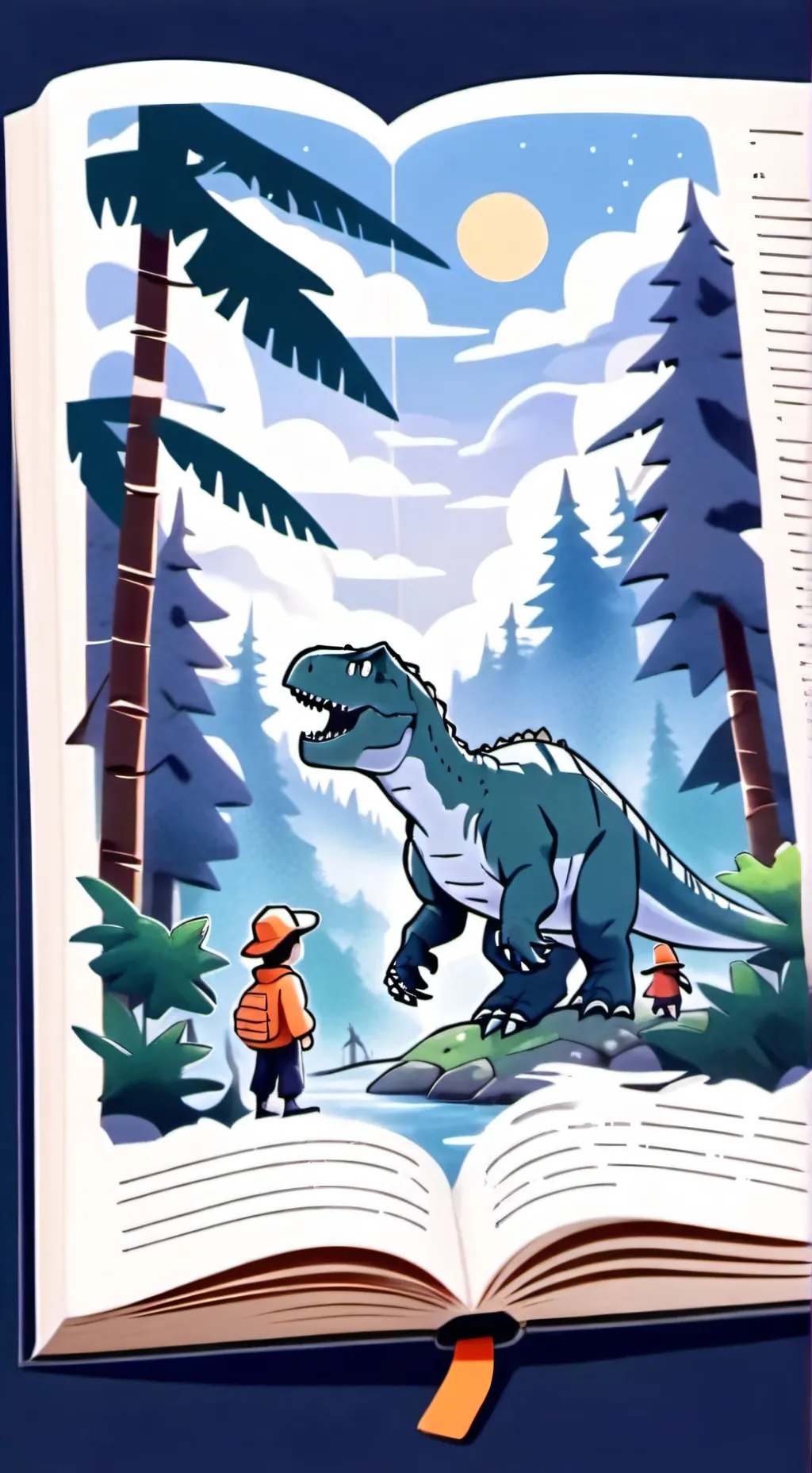 ai character: dino story background