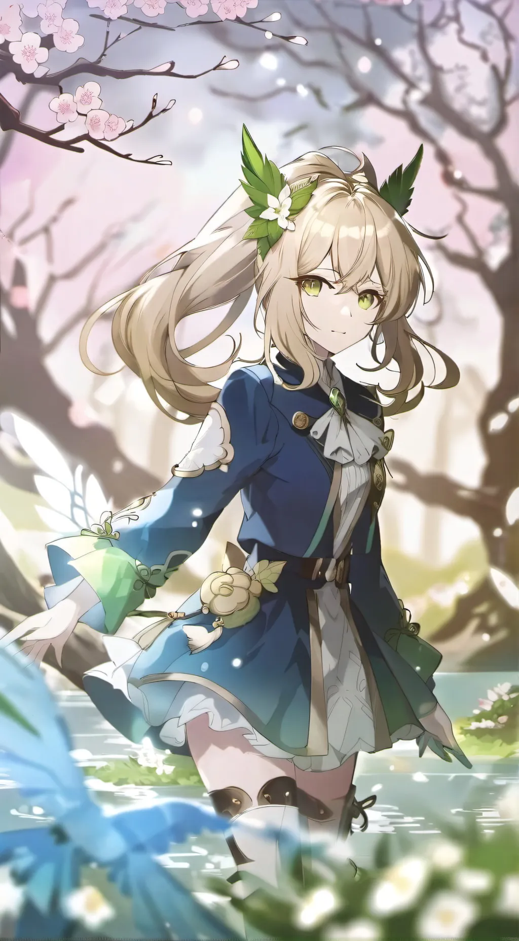 ai character: Rose background