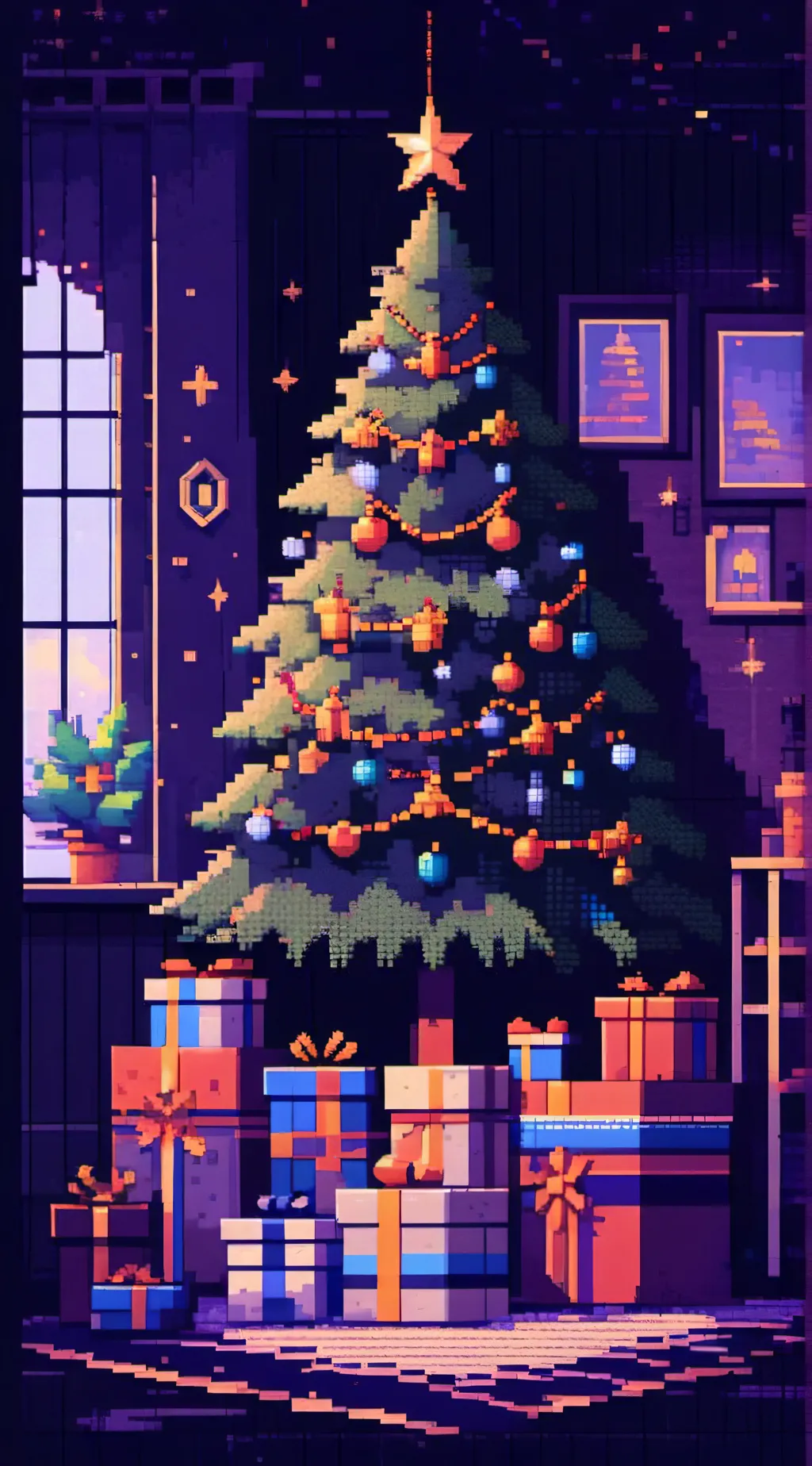 ai character: FPE Christmas  background