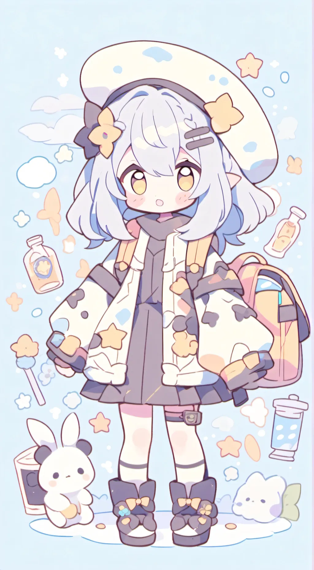 ai character: luna  background