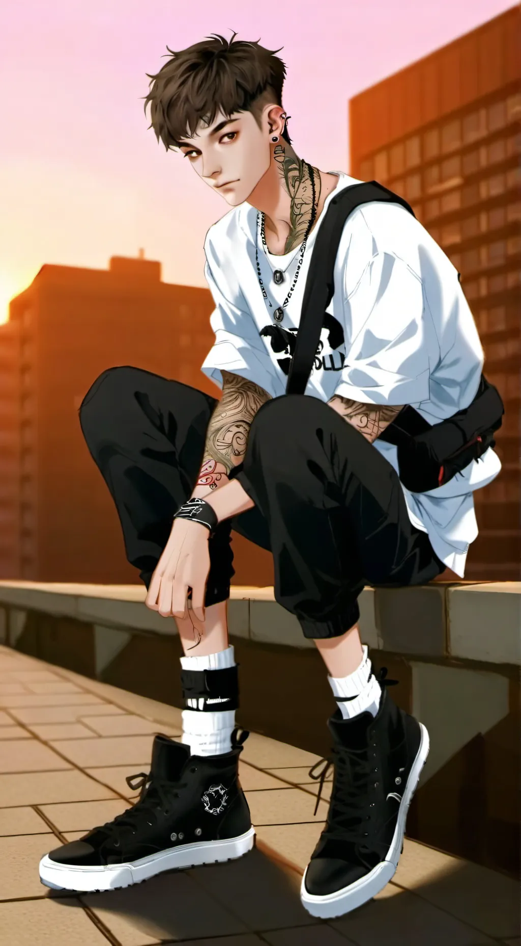 ai character: Chazwick Stone background