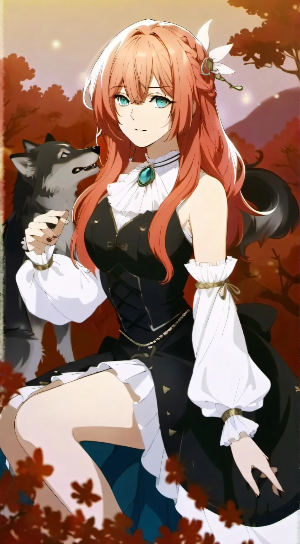 ai character: sakura background