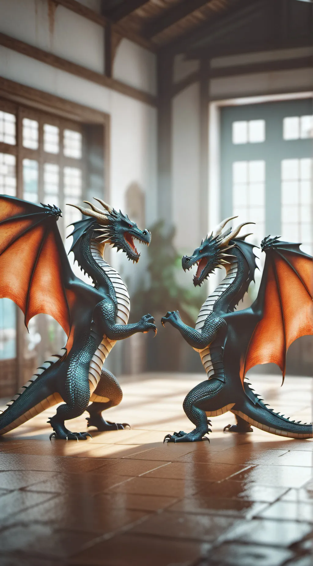 ai character: Dragon Fighting background