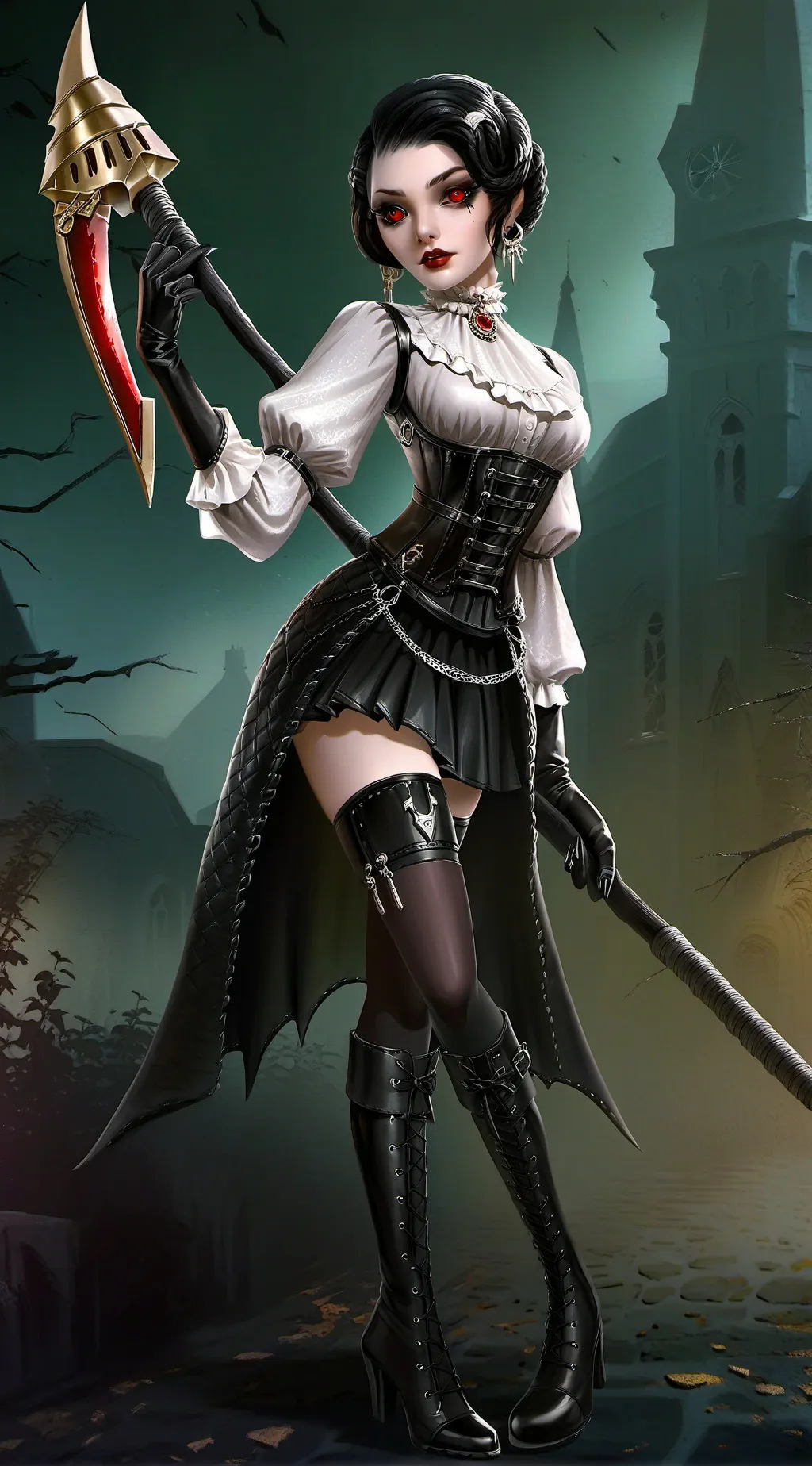 ai character: Cynthia  background