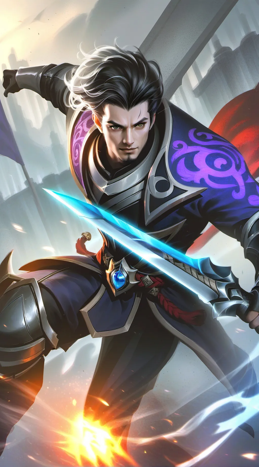 ai character: woman background