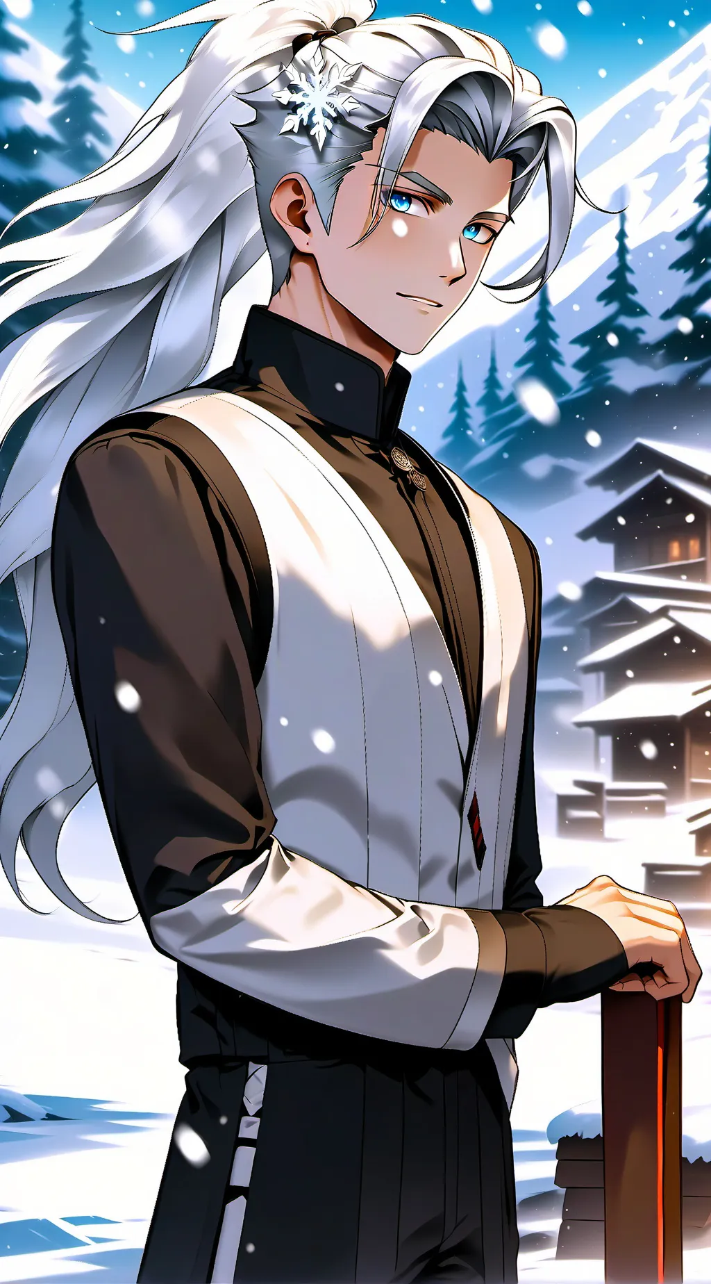 ai character: Frost  background