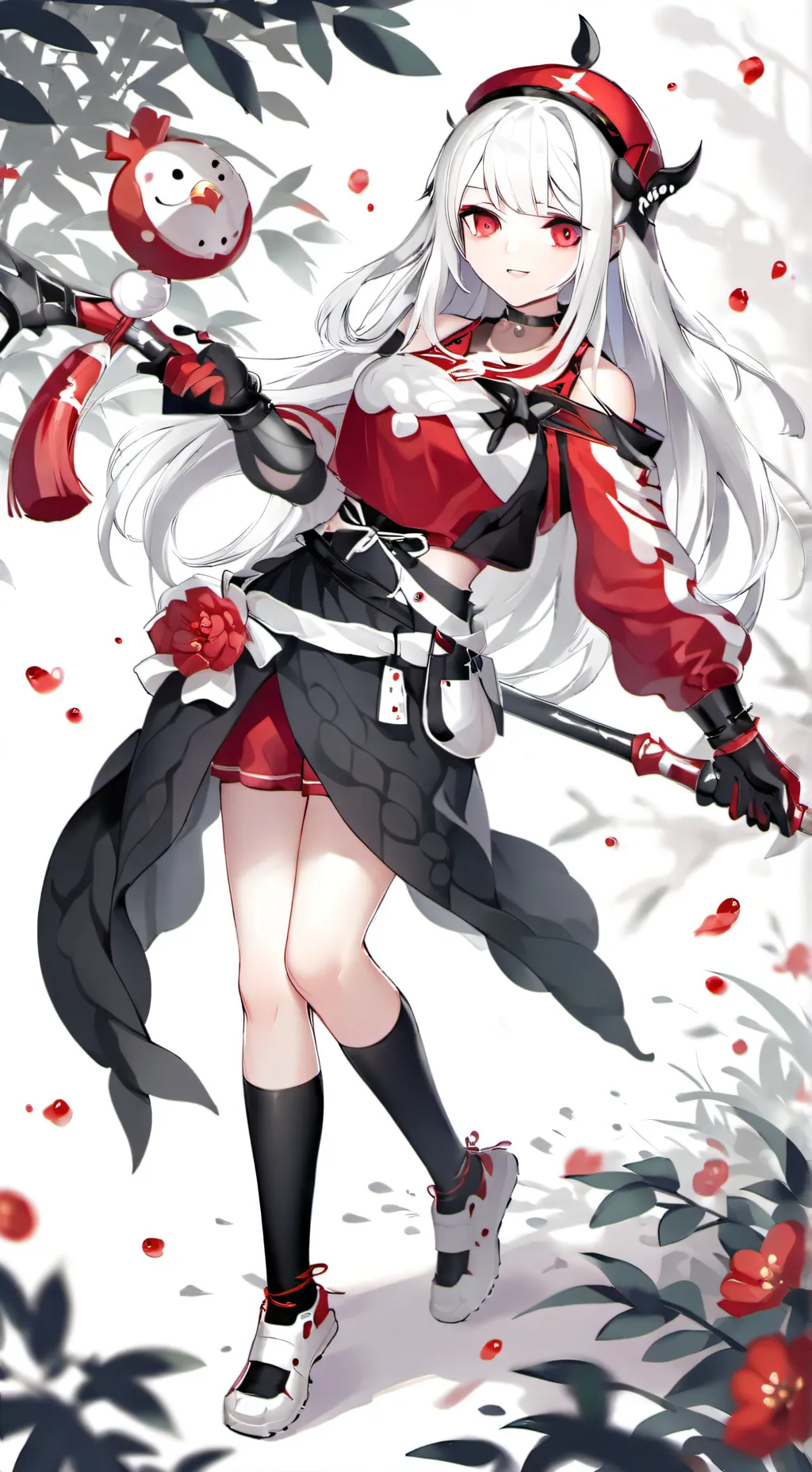 ai character: garota atleta background