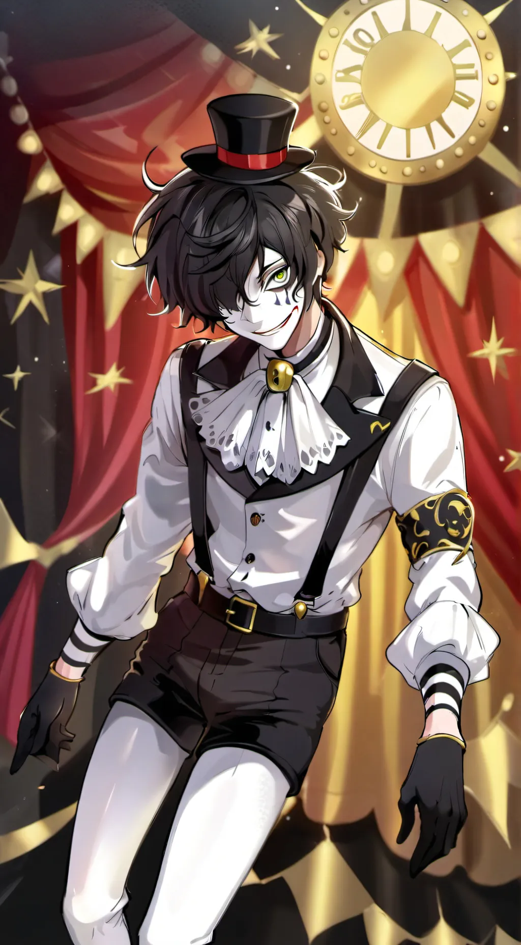 ai character: laughing Jack background