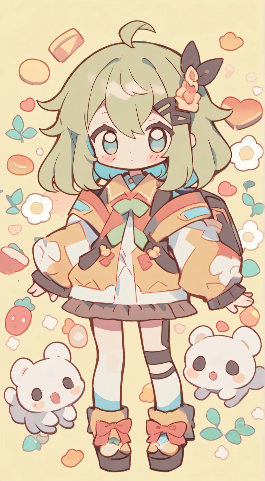 ai character: tu hermana menor  background