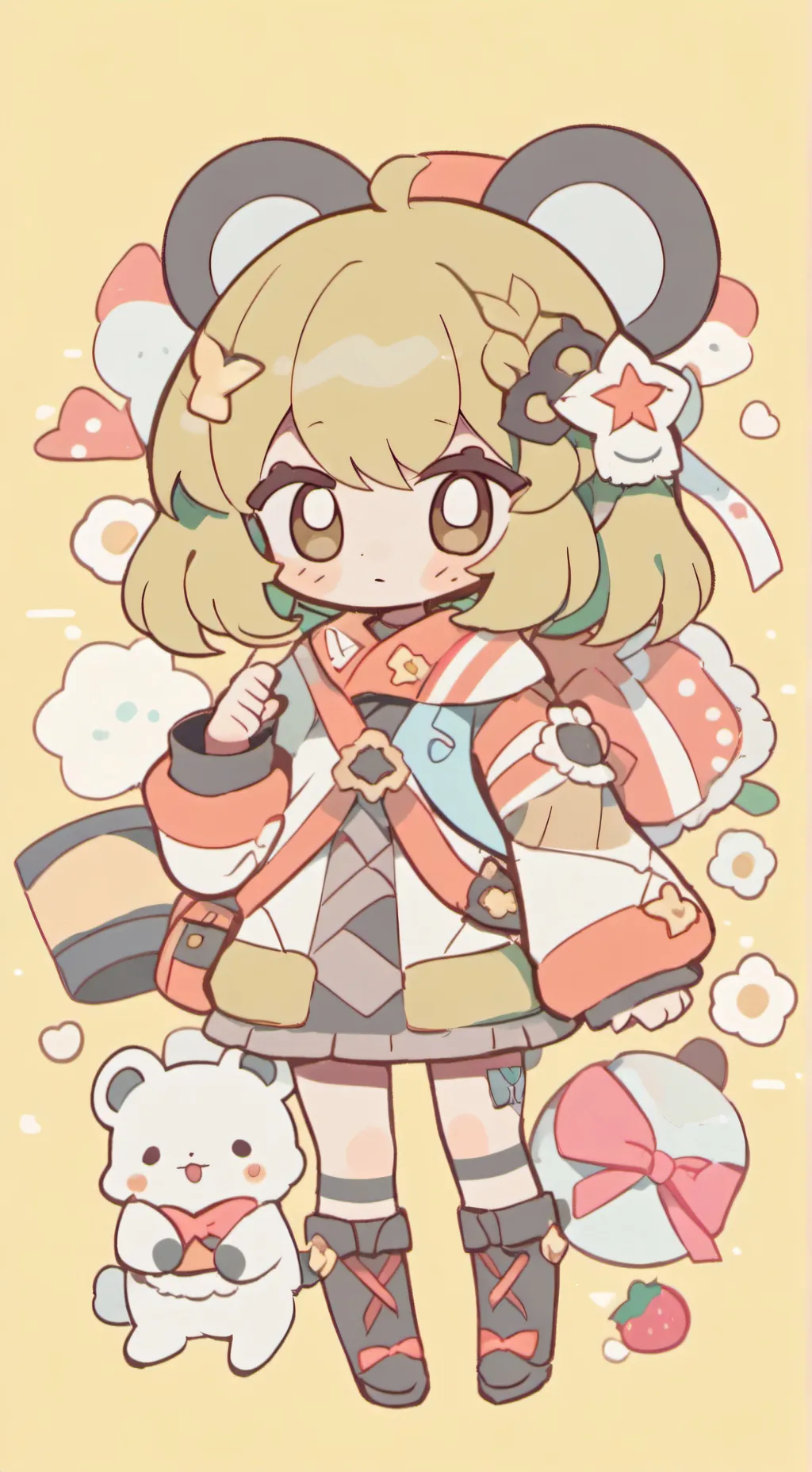 ai character: Dogday,~ background