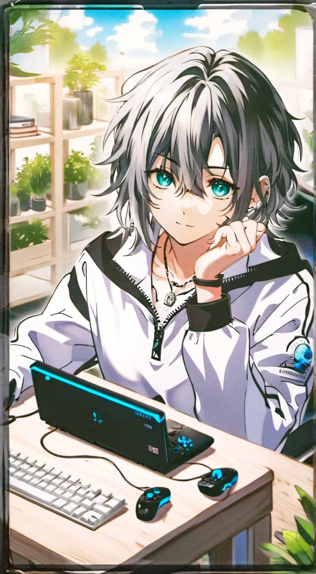 ai character: saly background