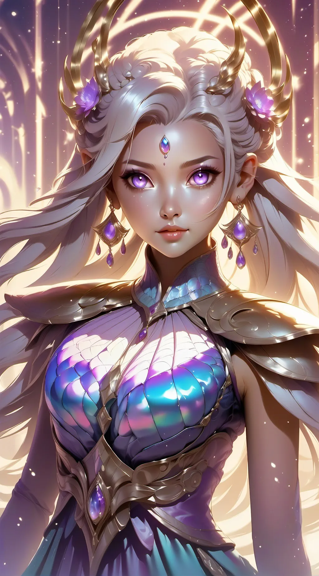 ai character: luna y tokito  background