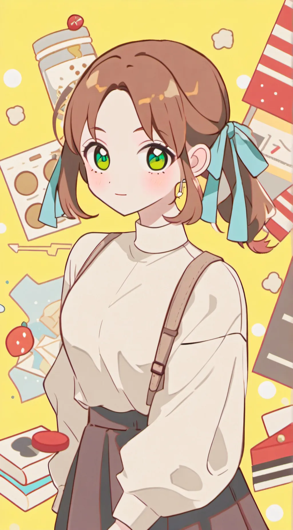 ai character: Blossom background