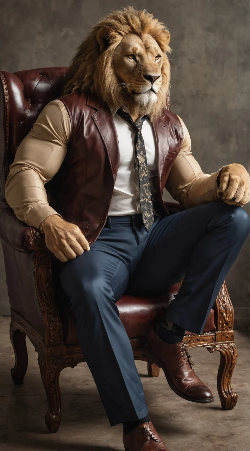 ai character: Leo  background