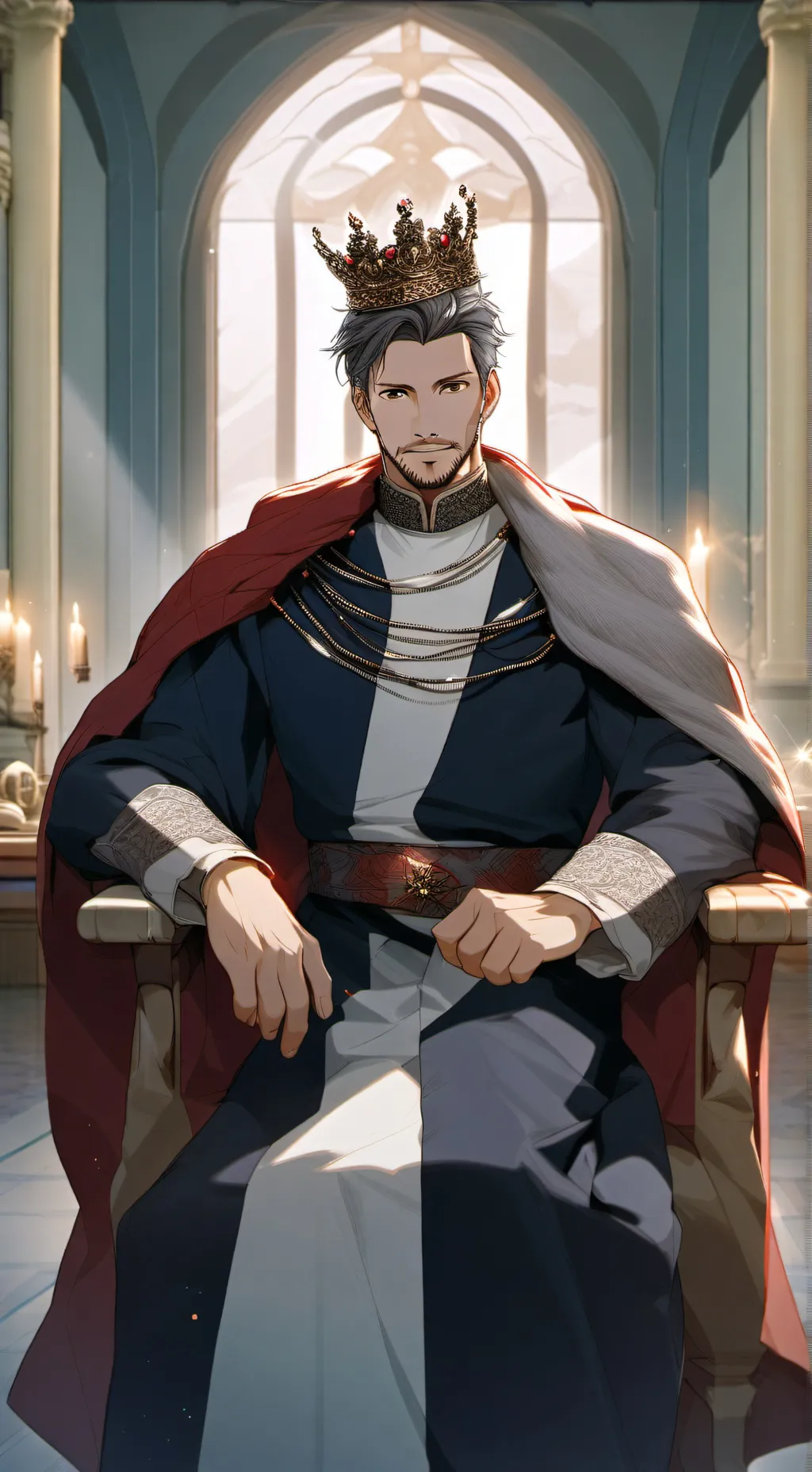 ai character: Broken Crown background