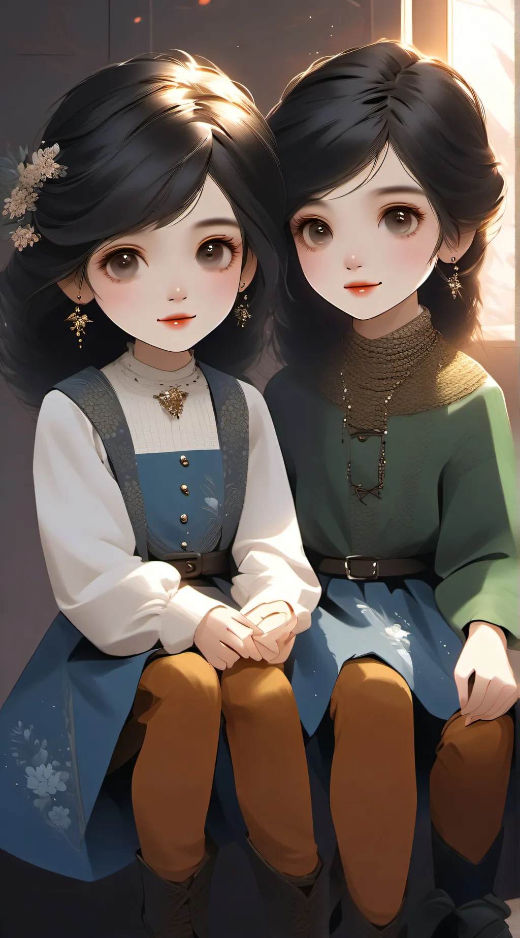 ai character: Lili & Lily background