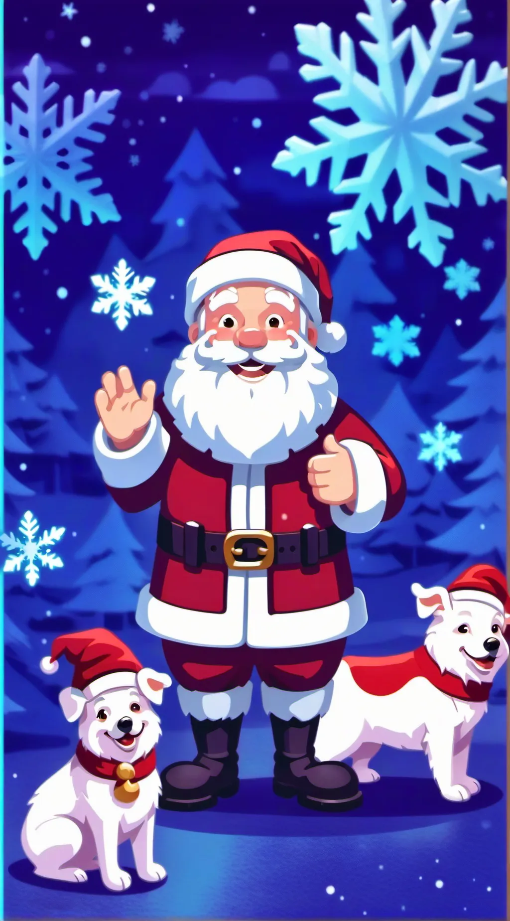 ai character: Santa 🎅  background