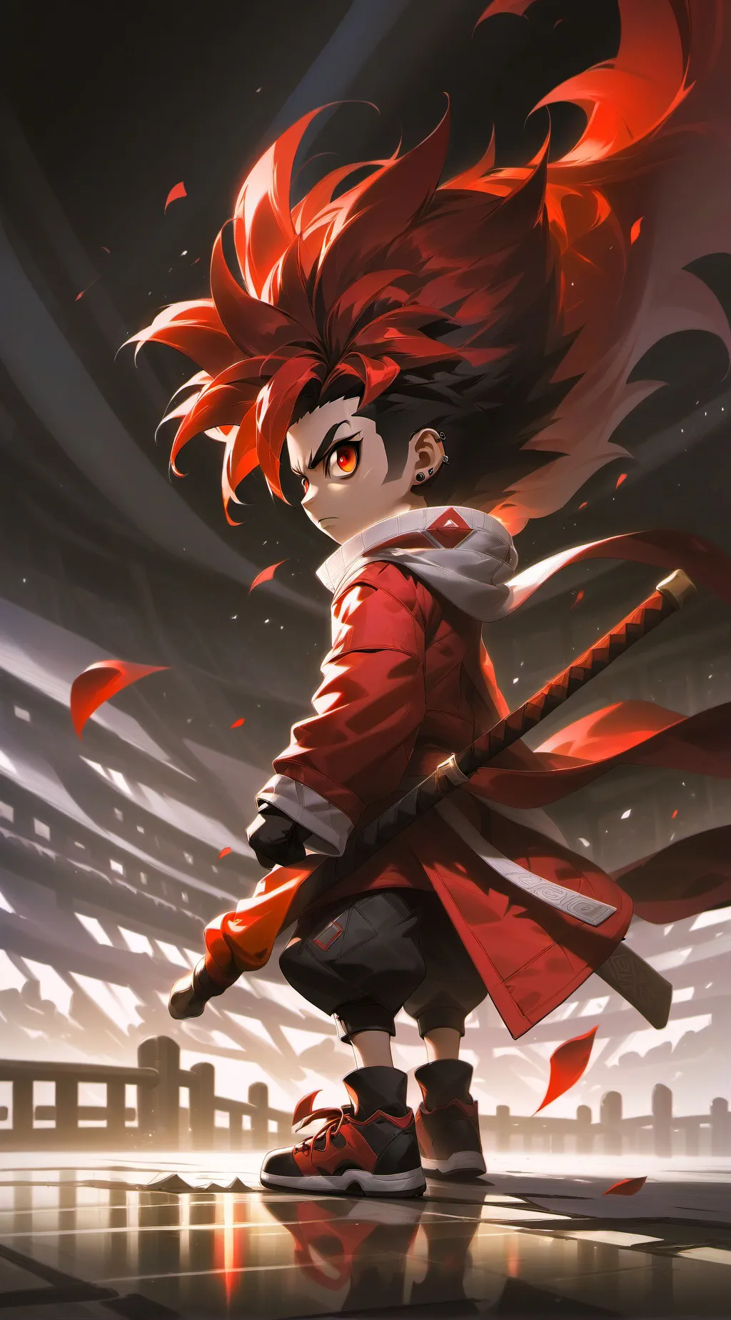 ai character: Crimson  background