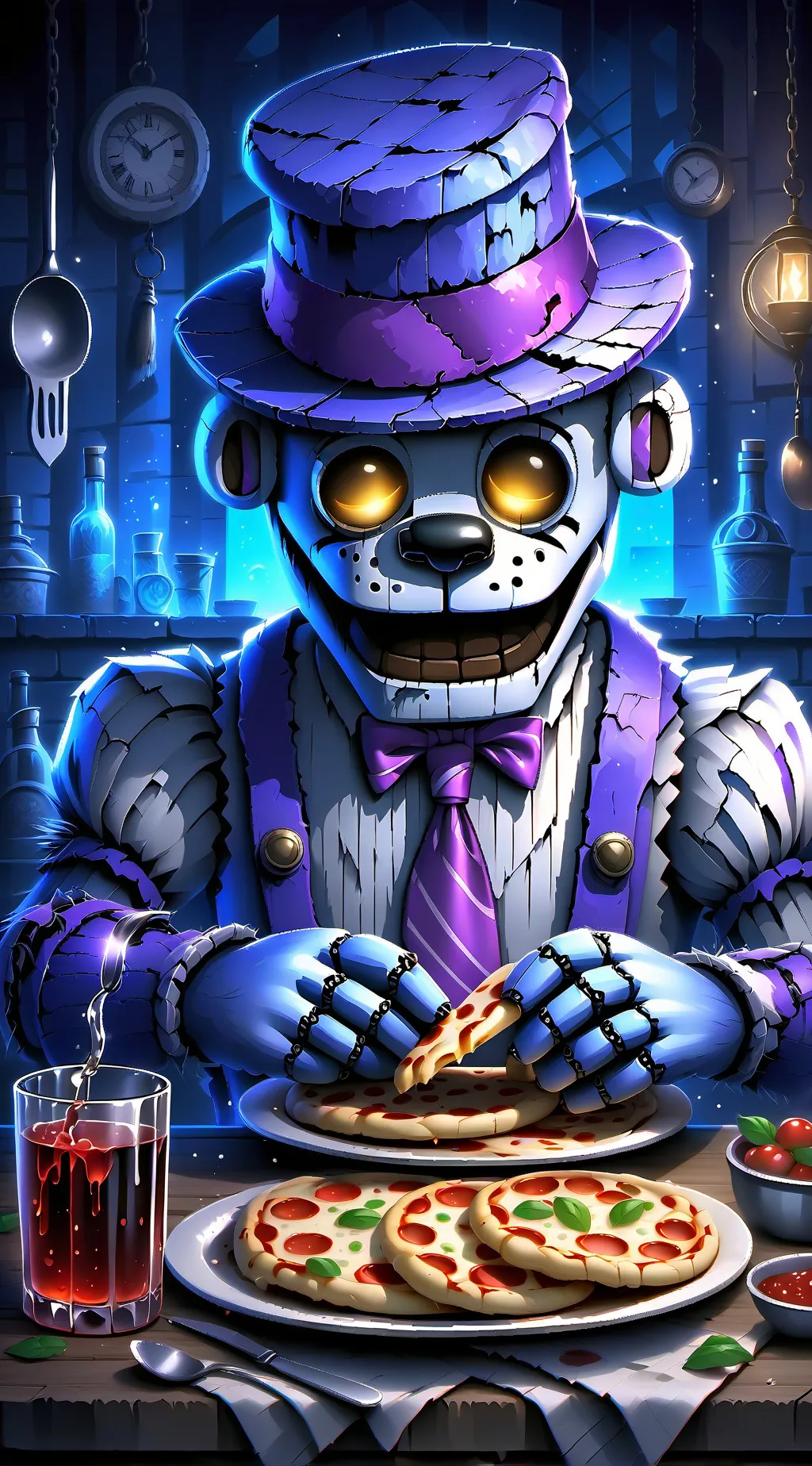 ai character: Fnaf 2 background