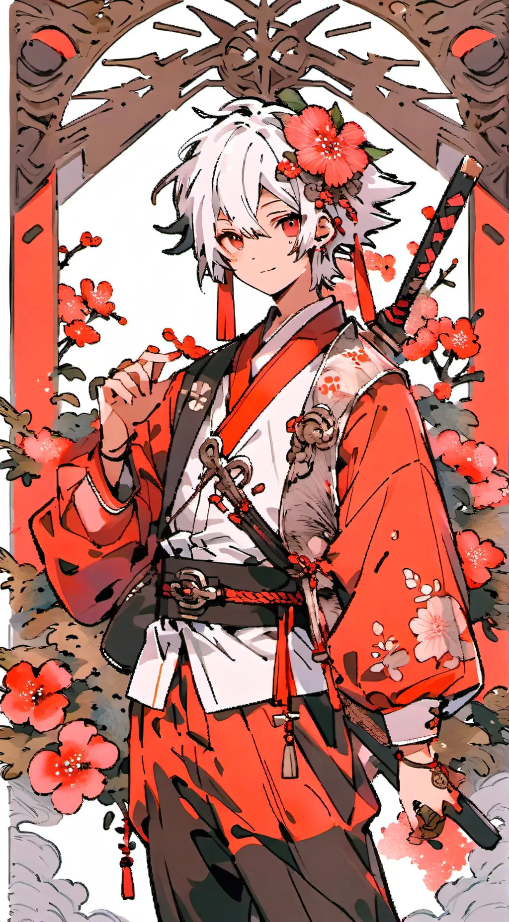 ai character: focus background