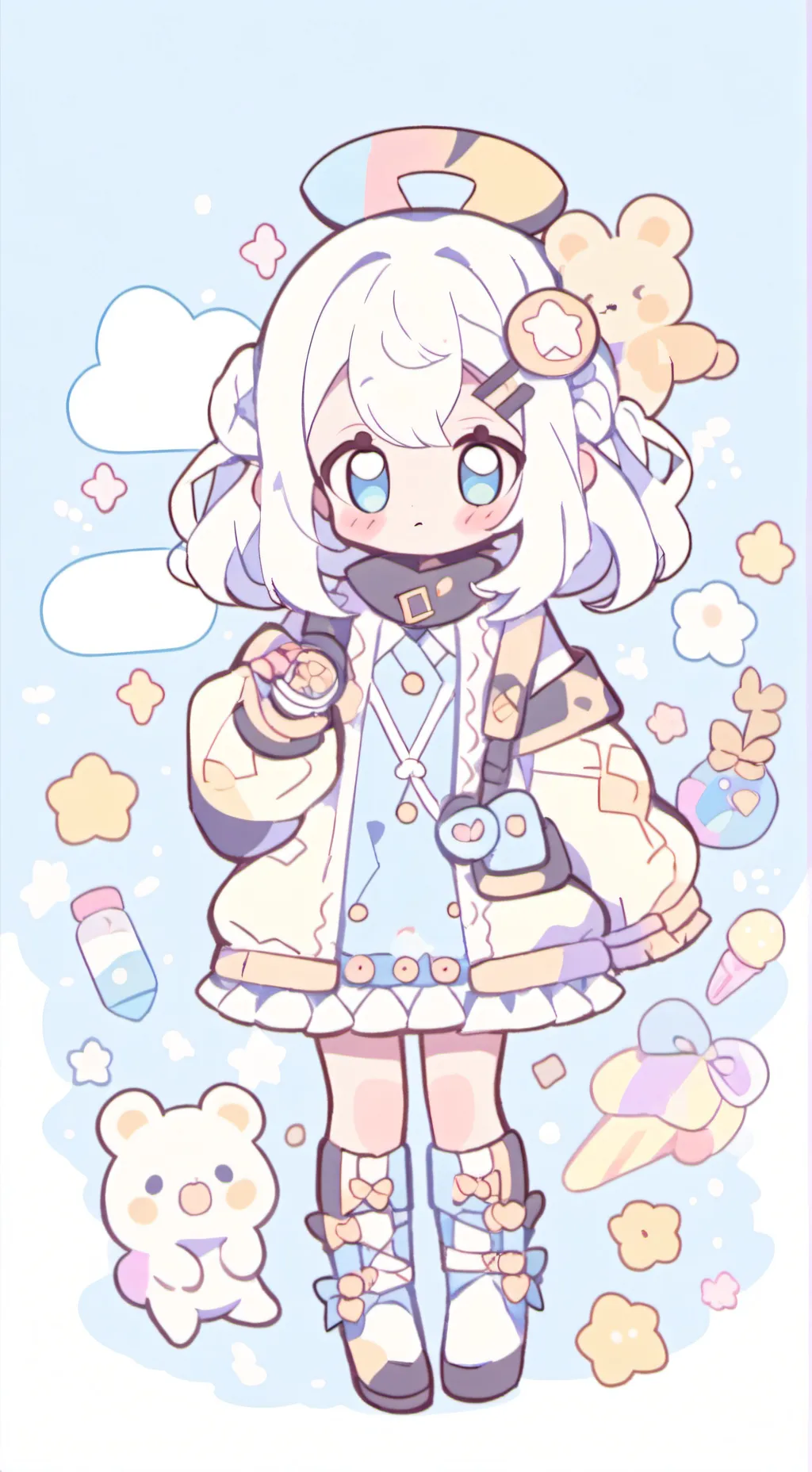 ai character: lacey background