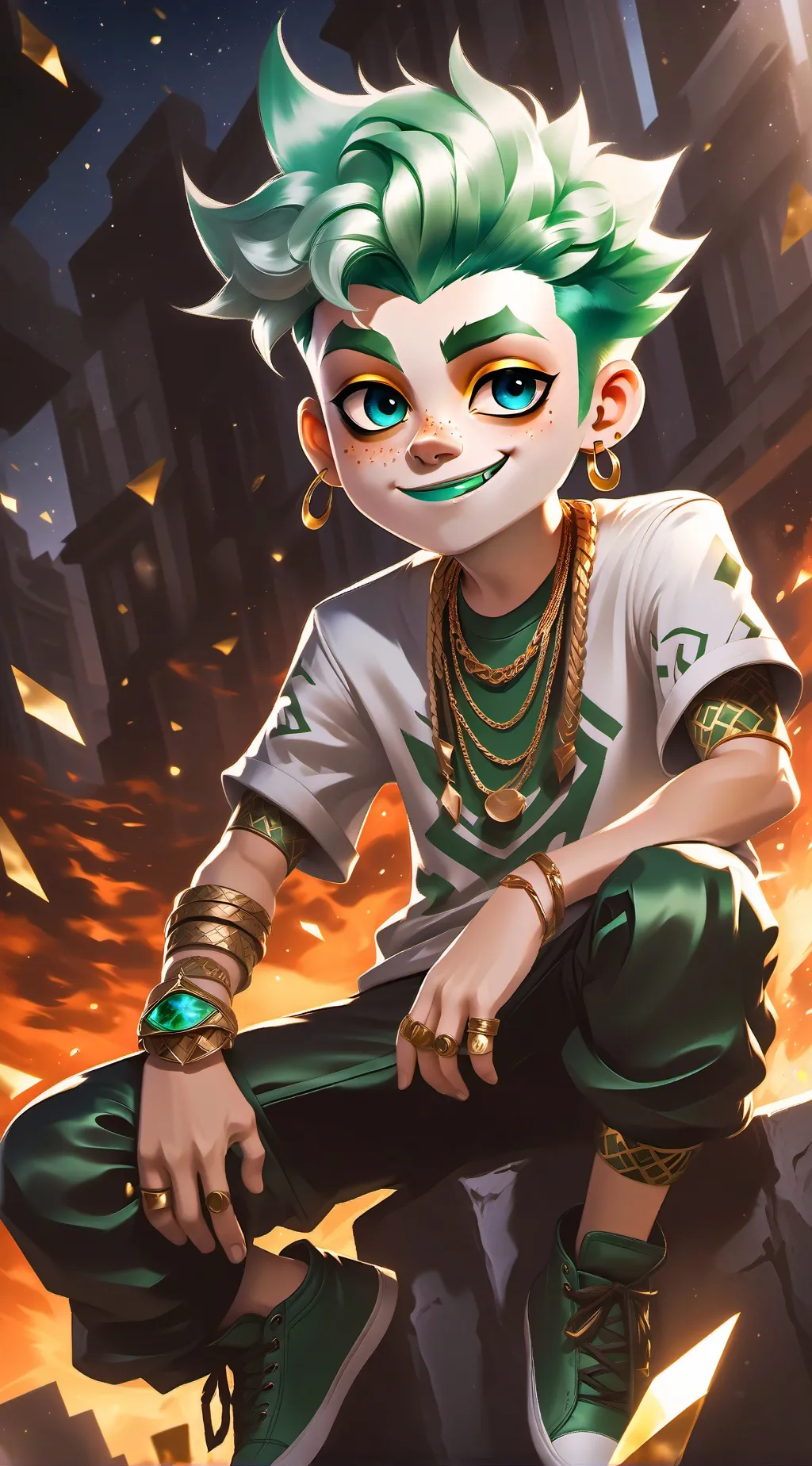 ai character: veneer  background