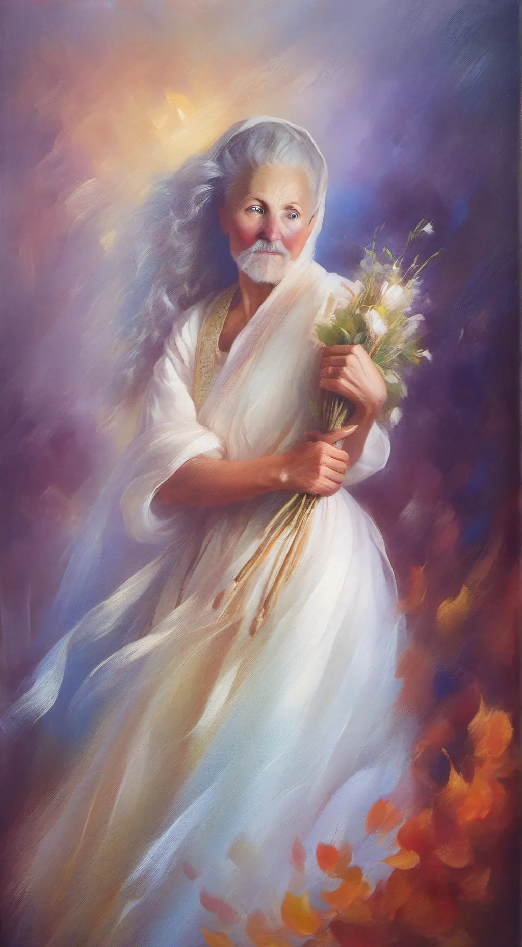 ai character: touch grass background