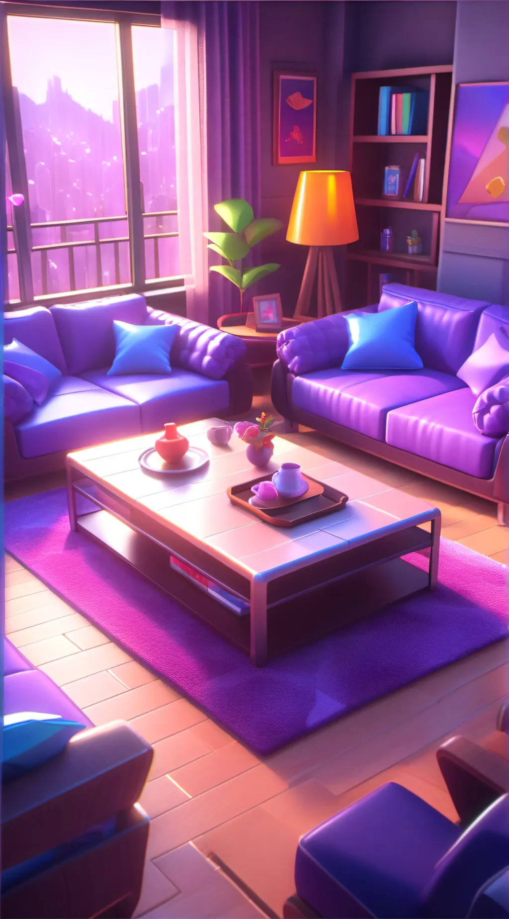 ai character: Smiling Critters background