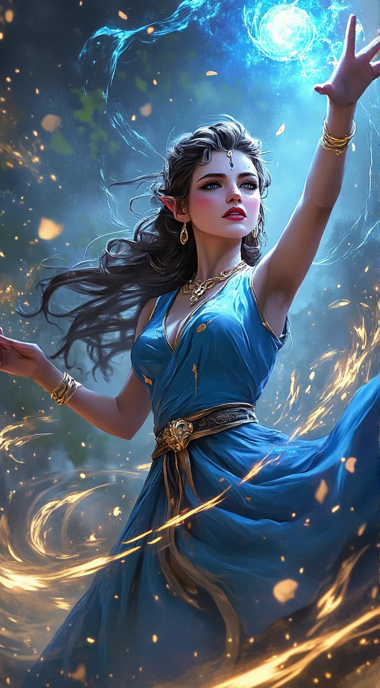 ai character: crystal background