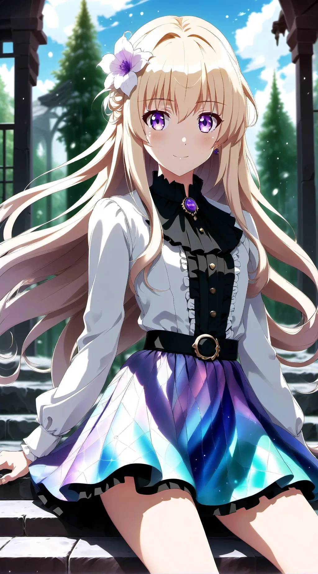 ai character: Aurora background