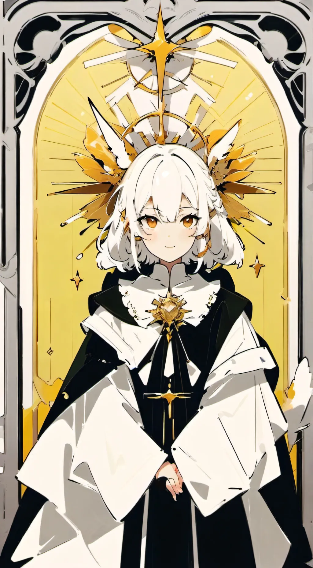 ai character: mary Simon  background