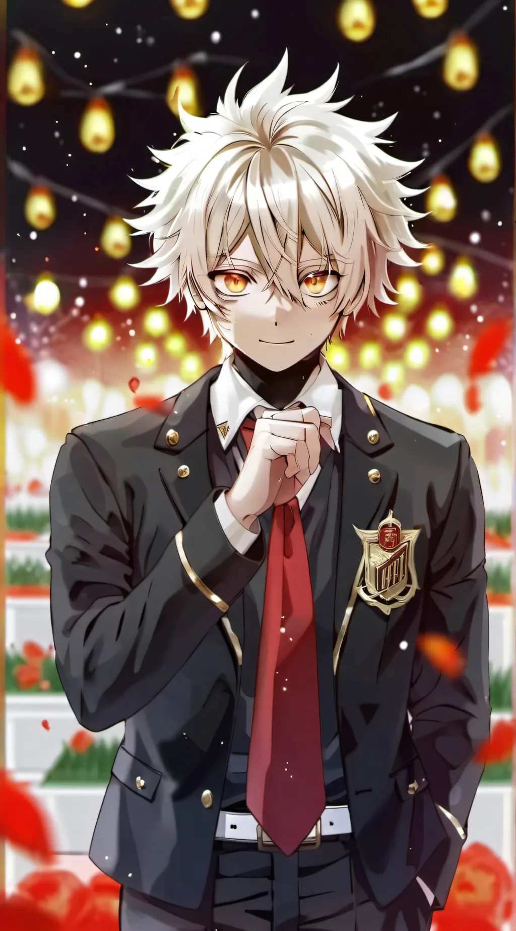 ai character: MHA Military Visit background