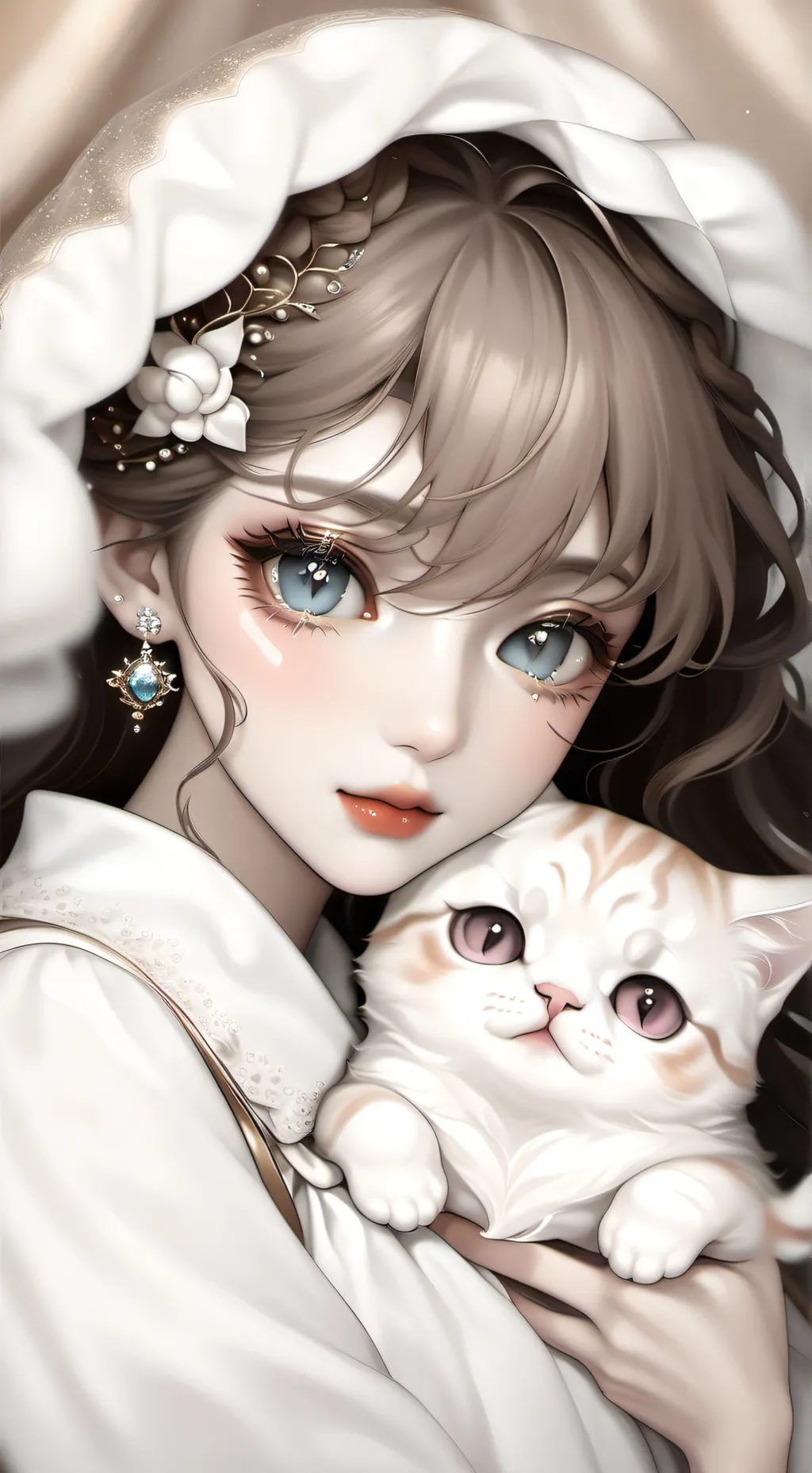 ai character: •☆katey☆• background