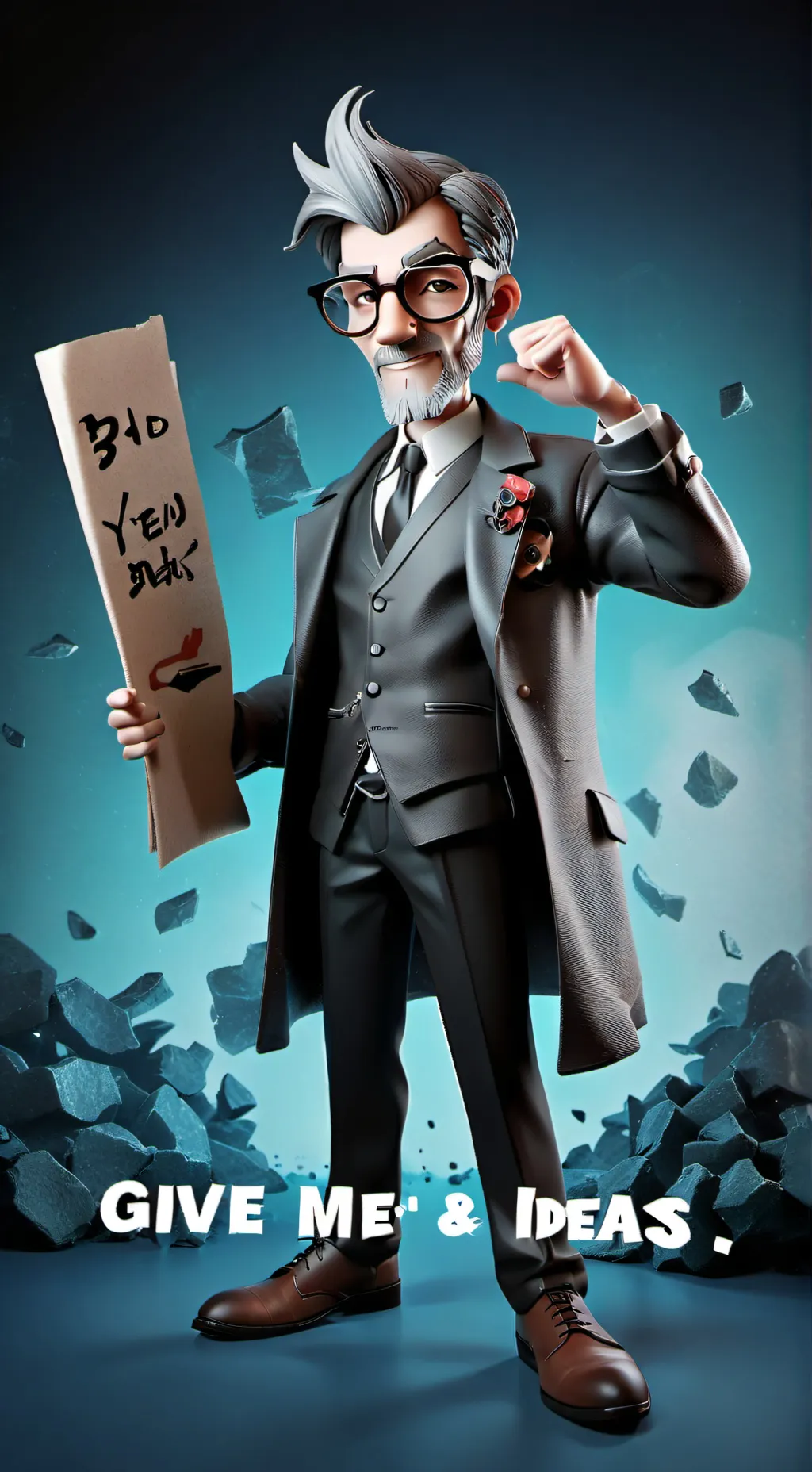 ai character: I NEED IDEAS background