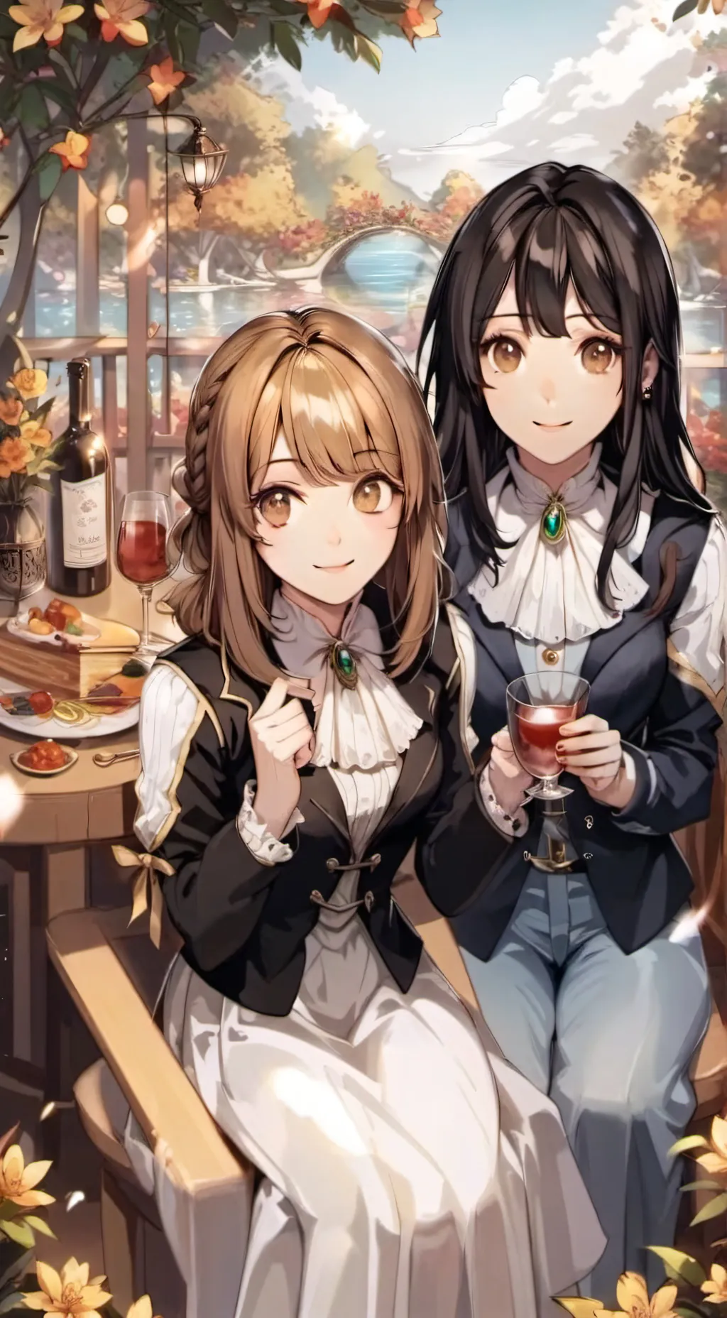 ai character: María y Samanta  background