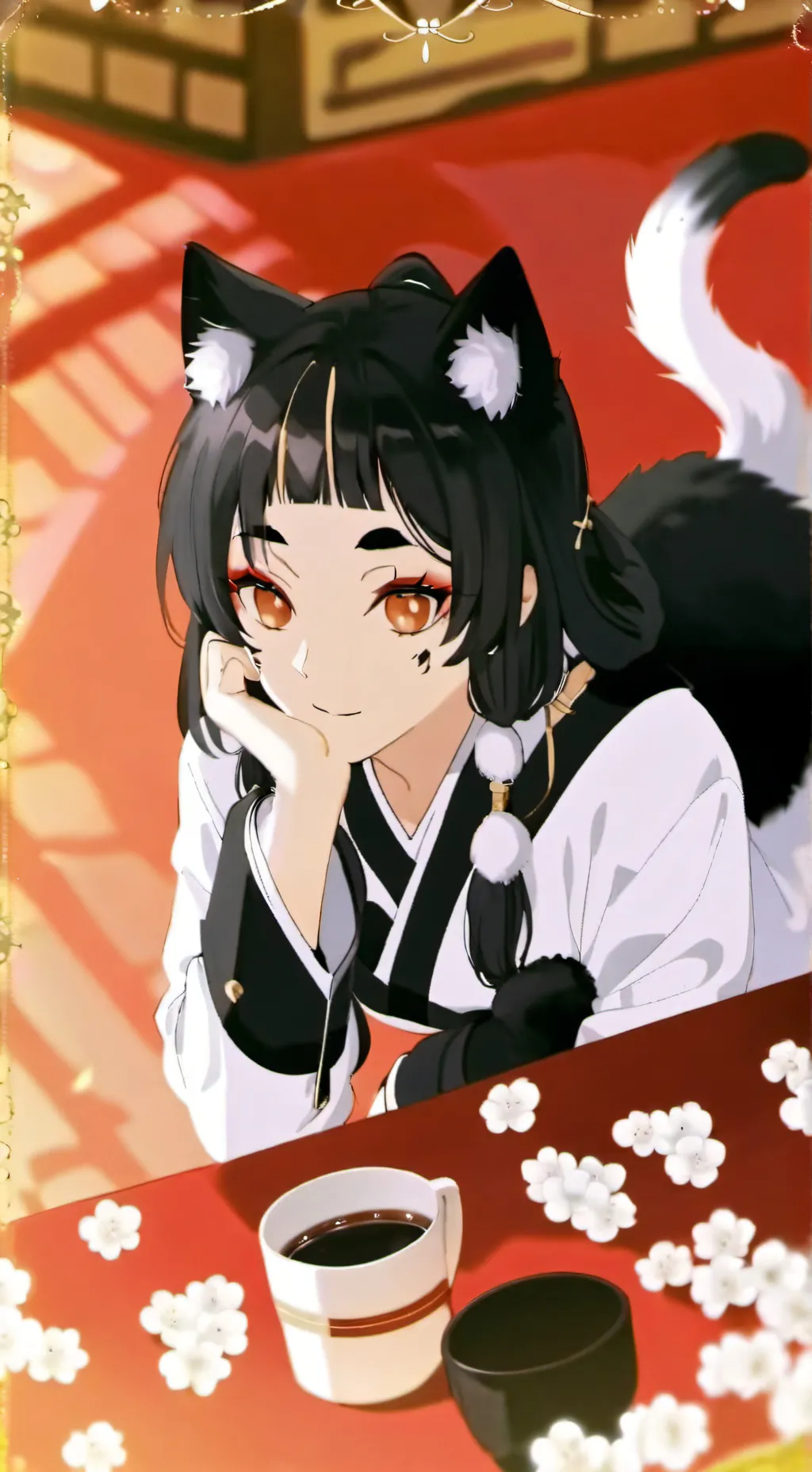 ai character: MHA NEKO INFECTION background