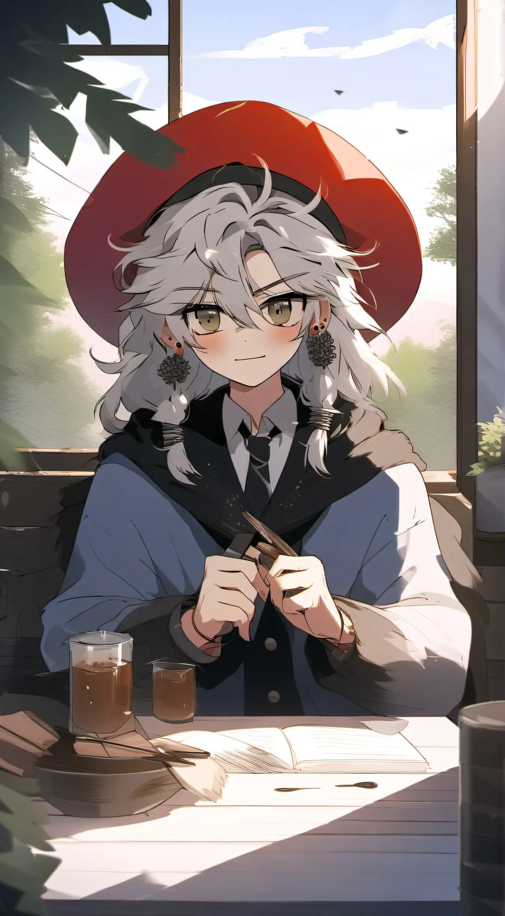 ai character: hermana de mitsuri background