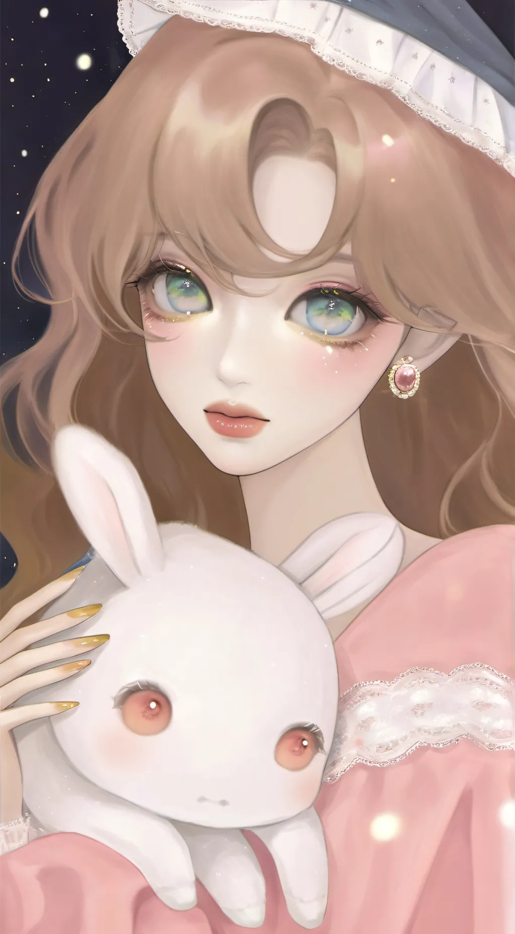 ai character: Luna background