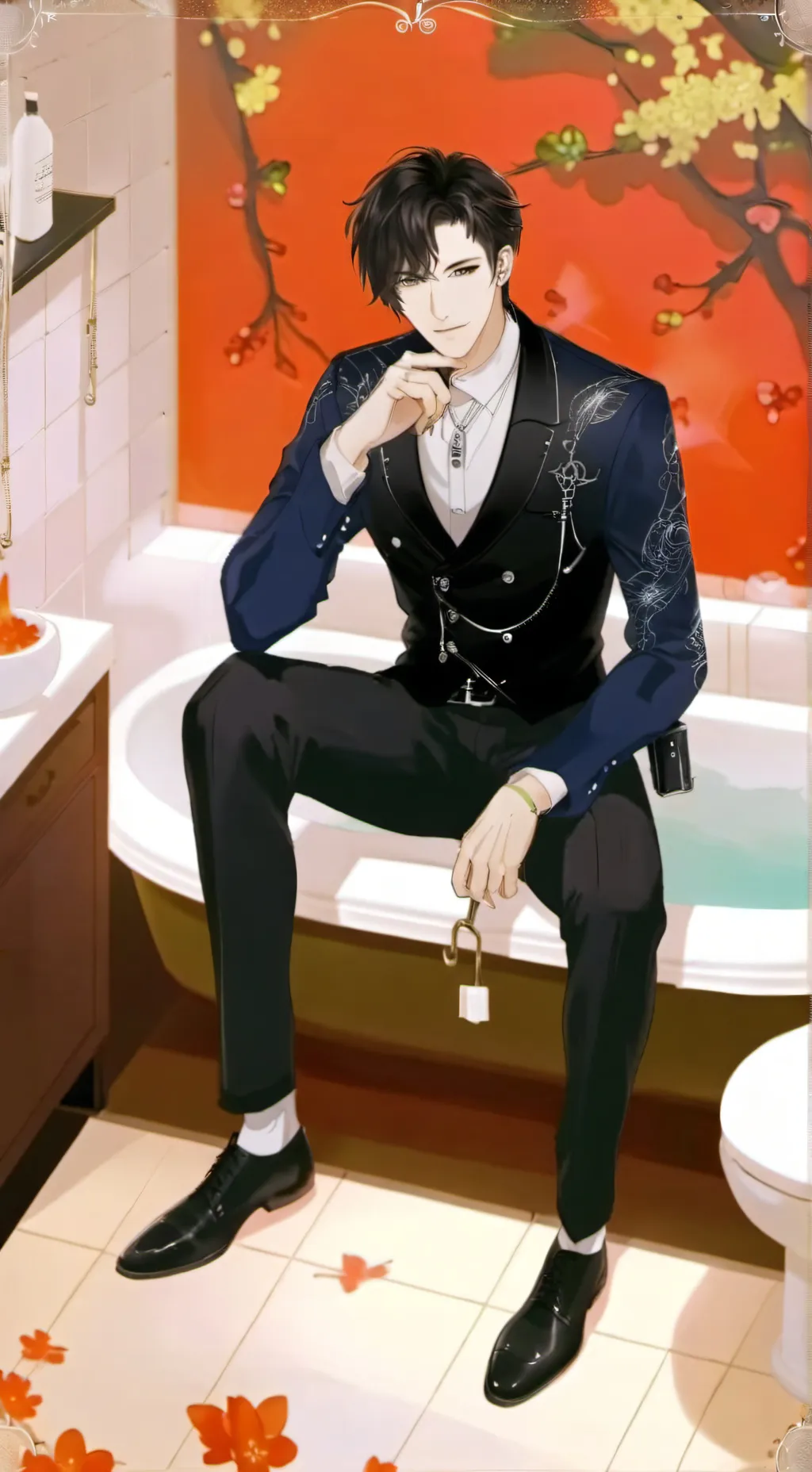 ai character: Mha silly ￼ background