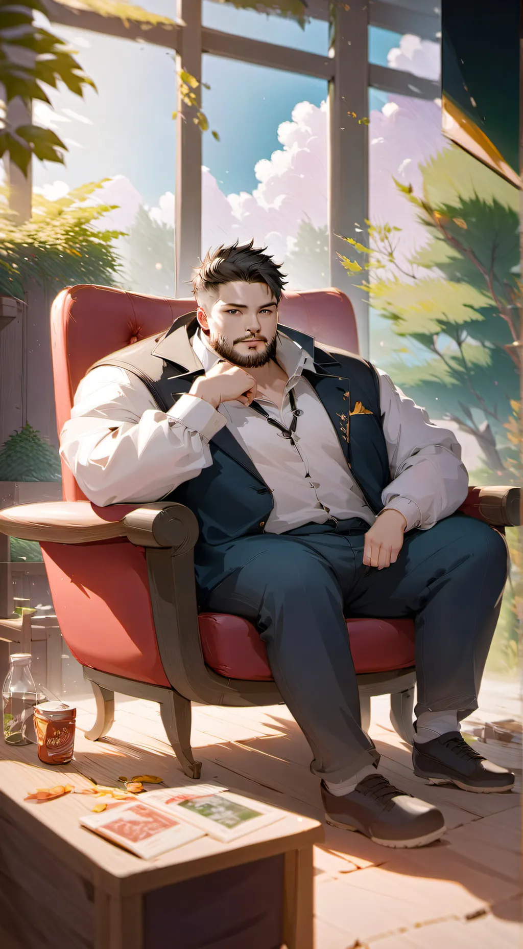 ai character: Fat bully background