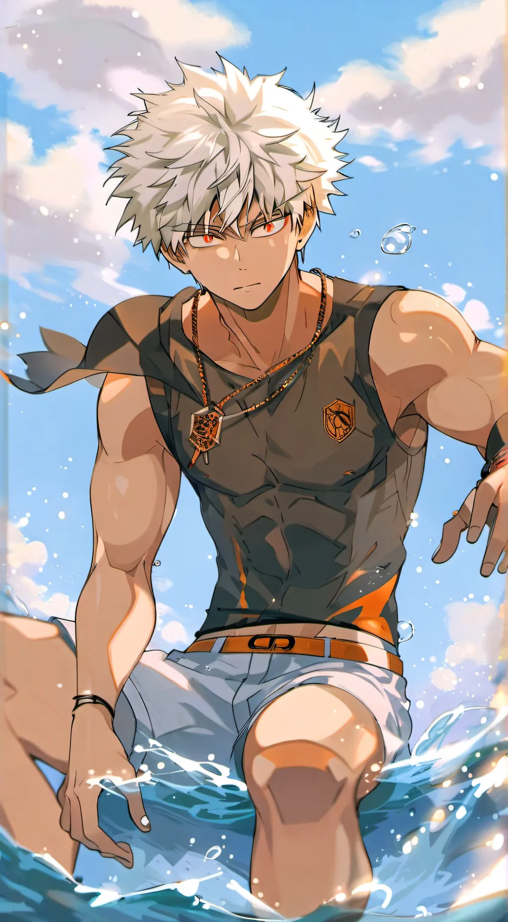 ai character: Bakugo  background