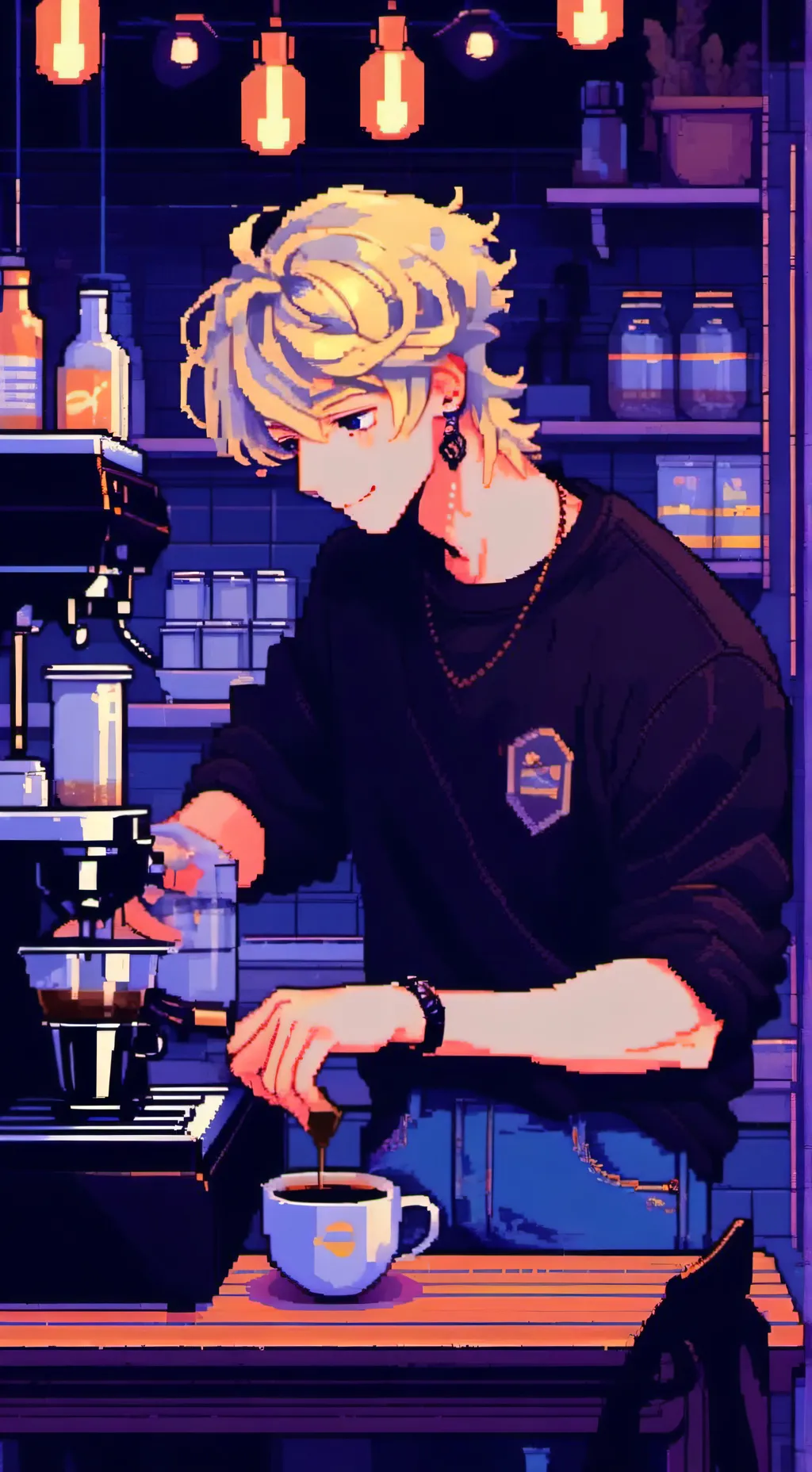 ai character: ☕️| Zane Willow background